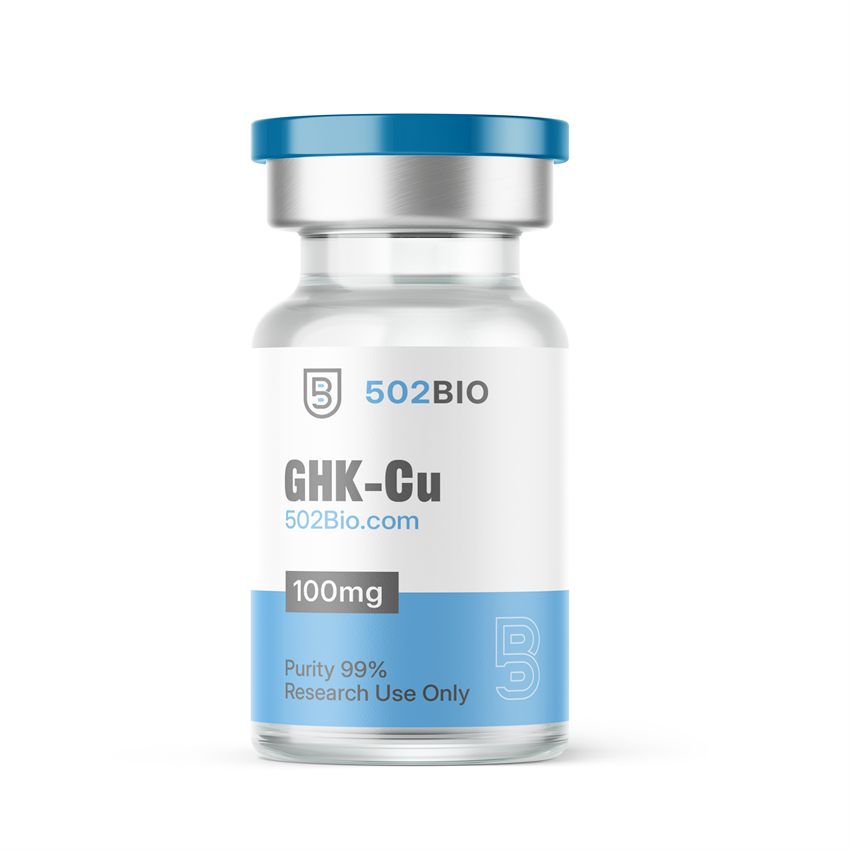 502BIO GHK-Cu research vial with lot label